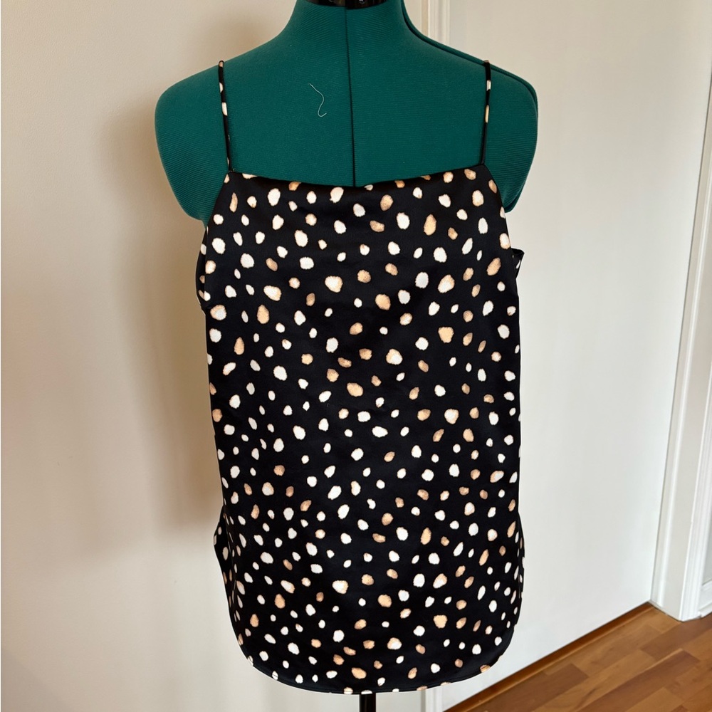 Ann Taylor ✨Like new✨ Black and White Polka Dot Women's Top